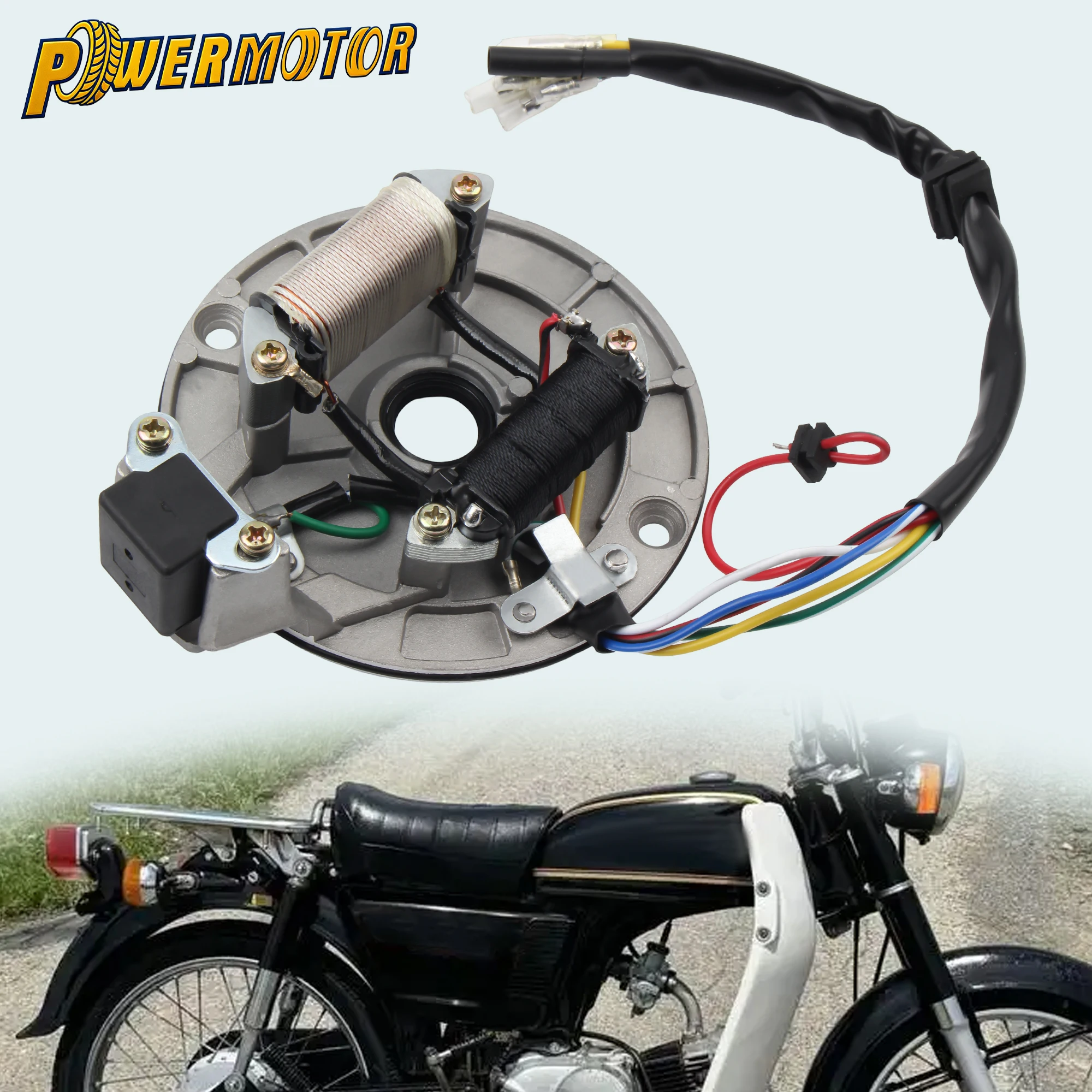 Ignition Coil Rotor Motorcycle Ignition Stator JH70 Stator Plate Pickup Magneto For 70cc -125cc Dirt Bike ATV Universal Parts
Ignition Coil Rotor Motorcycle Ignition Stator JH70 Stator Plate Pickup Magneto For 70cc -125cc Dirt Bike ATV Universal Parts