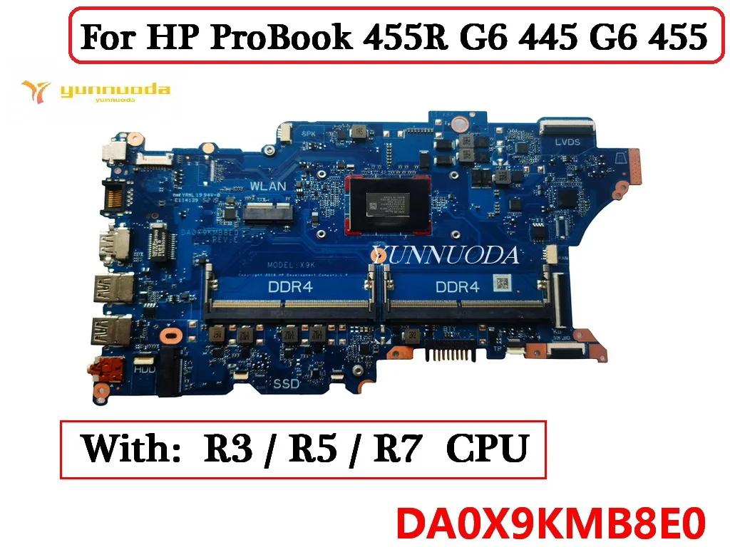 DA0X9KMB8E0 для ноутбука HP ProBook 430 G5 440 G5, материнская плата с процессором R3 R5 R7 L58788-601 L83762-601 L70894-601 DDR4, 100% тестирование
DA0X9KMB8E0 для ноутбука HP ProBook 430 G5 440 G5, материнская плата с процессором R3 R5 R7 L58788-601 L83762-601 L70894-601 DDR4, 100% тестирование