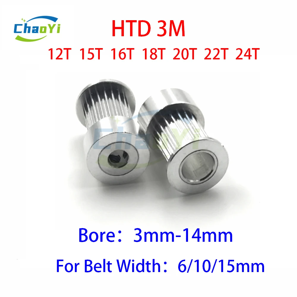HTD 3M 12 15 16 18 20 22 24 Teeth Timing Pulley Bore 4/5/6/6.35/7/8/12/12/14mm For Belt Width 6/10/15mm 3M Synchronous Wheel 20T
HTD 3M 12 15 16 18 20 22 24 Teeth Timing Pulley Bore 4/5/6/6.35/7/8/12/12/14mm For Belt Width 6/10/15mm 3M Synchronous Wheel 20T