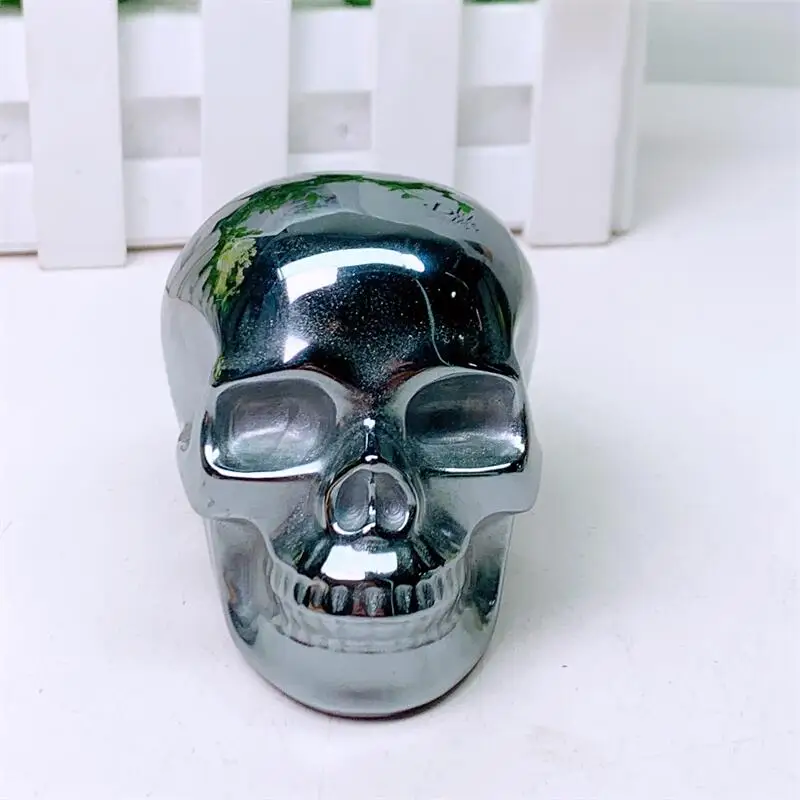 Natural Terahertz Skull Carving Reiki Healing Stones Feng Shui Craft Carved For Decor Holiday Gift 1PCS
Natural Terahertz Skull Carving Reiki Healing Stones Feng Shui Craft Carved For Decor Holiday Gift 1PCS