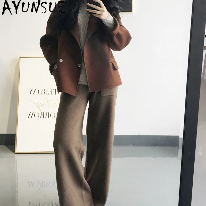 AYUNSUE осенне-зимние брюки для женщин, модные повседневные брюки свободного кроя в корейском стиле, одежда для женщин, Pantalones De Mujer
AYUNSUE осенне-зимние брюки для женщин, модные повседневные брюки свободного кроя в корейском стиле, одежда для женщин, Pantalones De Mujer