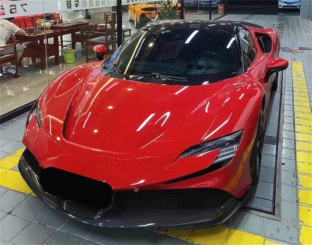 Передний диффузор из углеродного волокна в стиле OEM для Ferrari SF90 SF90, комплект передней губы с 2020-2022 гг. 
Передний диффузор из углеродного волокна в стиле OEM для Ferrari SF90 SF90, комплект передней губы с 2020-2022 гг.