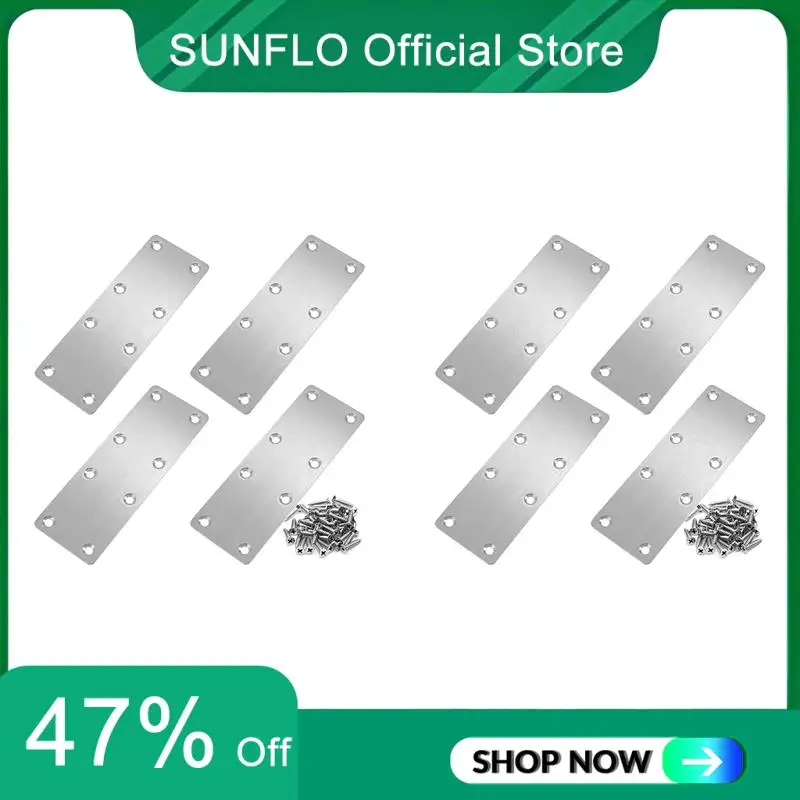 SUNFLO 8 шт. прямой кронштейн, плоская ремонтная пластина, скоба из нержавеющей стали с винтами для мебели, деревянной двери, дерева
SUNFLO 8 шт. прямой кронштейн, плоская ремонтная пластина, скоба из нержавеющей стали с винтами для мебели, деревянной двери, дерева