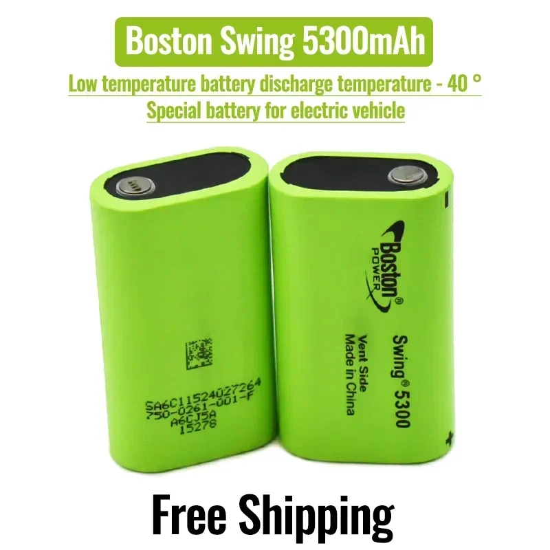 New Original Battery For BOSTON POWER SWING 5300 5300mAh 3.7 V Low Temperature Fuel Lithium Batteries Cell 13A Discharge
New Original Battery For BOSTON POWER SWING 5300 5300mAh 3.7 V Low Temperature Fuel Lithium Batteries Cell 13A Discharge