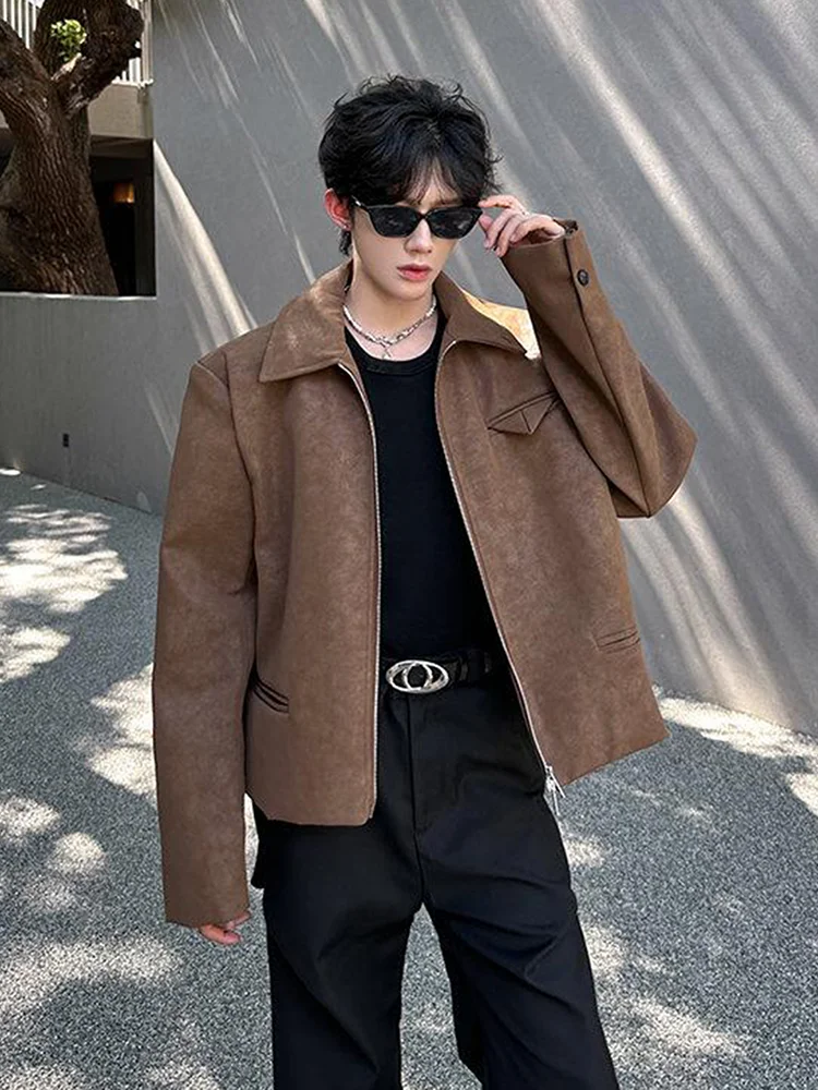 Cleanfit американское ретро байкерское кожаное пальто Jaet ort Sle мужское модное повседневное свободное пальто с застежкой-молнией
Cleanfit американское ретро байкерское кожаное пальто Jaet ort Sle мужское модное повседневное свободное пальто с застежкой-молнией