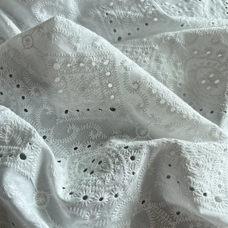Geometric plaid floral cotton cloth white lace cut-out fabric for dresses Skirts Home décor sold by yard
Geometric plaid floral cotton cloth white lace cut-out fabric for dresses Skirts Home décor sold by yard