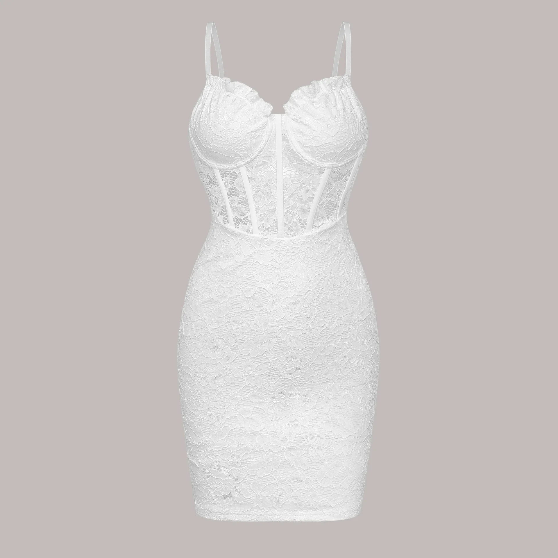 Sexy Lace Tanks Bodycon Mini Dress Women Summer Slim Halter Sleeveless Wrap Hip Dress Female Fashion Party Shaper Short Dresses
Sexy Lace Tanks Bodycon Mini Dress Women Summer Slim Halter Sleeveless Wrap Hip Dress Female Fashion Party Shaper Short Dresses