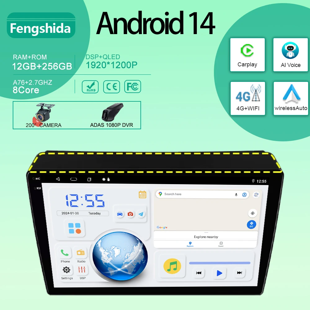 For Fiat Ducato 3 for Citroen Jumper 2 Multimedia Player Stereo 4G WIFI BT Car Radio GPS Navigatio DVD Android Auto Radio DSP
For Fiat Ducato 3 for Citroen Jumper 2 Multimedia Player Stereo 4G WIFI BT Car Radio GPS Navigatio DVD Android Auto Radio DSP