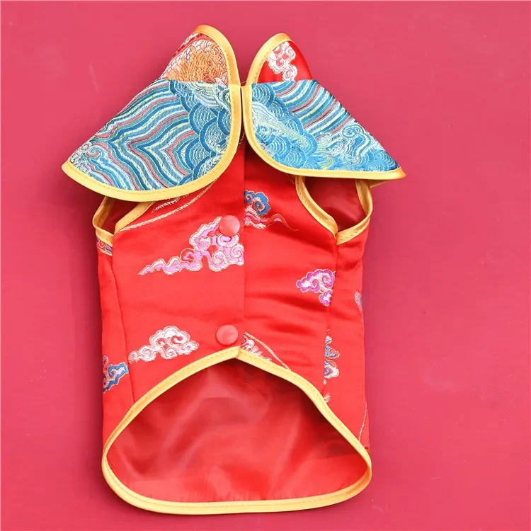 Chinese New Year Dog Costume Vest Coat Spring Festival Pet Clothes Tang Suit Cheongsam Cat Poodle Yorkie Pomeranian Clothing
Chinese New Year Dog Costume Vest Coat Spring Festival Pet Clothes Tang Suit Cheongsam Cat Poodle Yorkie Pomeranian Clothing