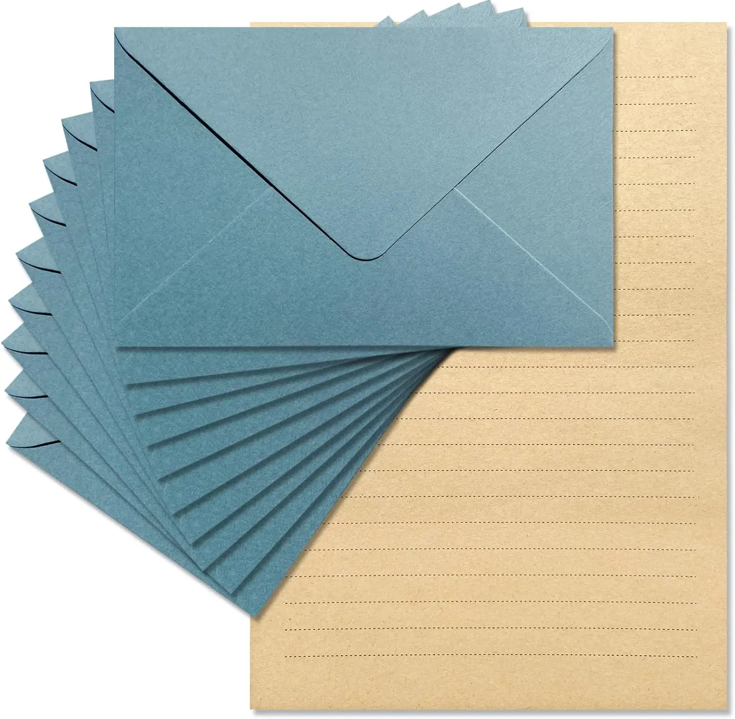 Velvet Touch Stationery Set - 24 Writing Sheets & 12 Envelopes for Love Letters, Party Invitations (Lake Blue)
Velvet Touch Stationery Set - 24 Writing Sheets & 12 Envelopes for Love Letters, Party Invitations (Lake Blue)
