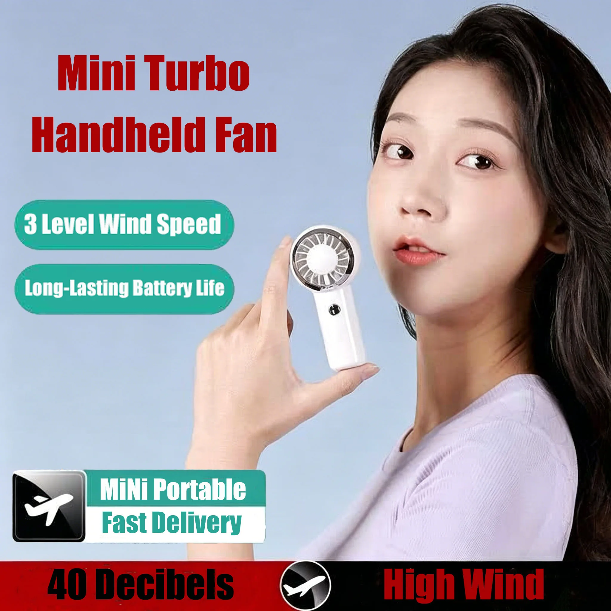 Ultra Light 60g Mini Turbine Fan Portable Handheld Fan Air Cooler 3-Speed Wind Rechargeable Travelling Shopping Camping Fan
Ultra Light 60g Mini Turbine Fan Portable Handheld Fan Air Cooler 3-Speed Wind Rechargeable Travelling Shopping Camping Fan