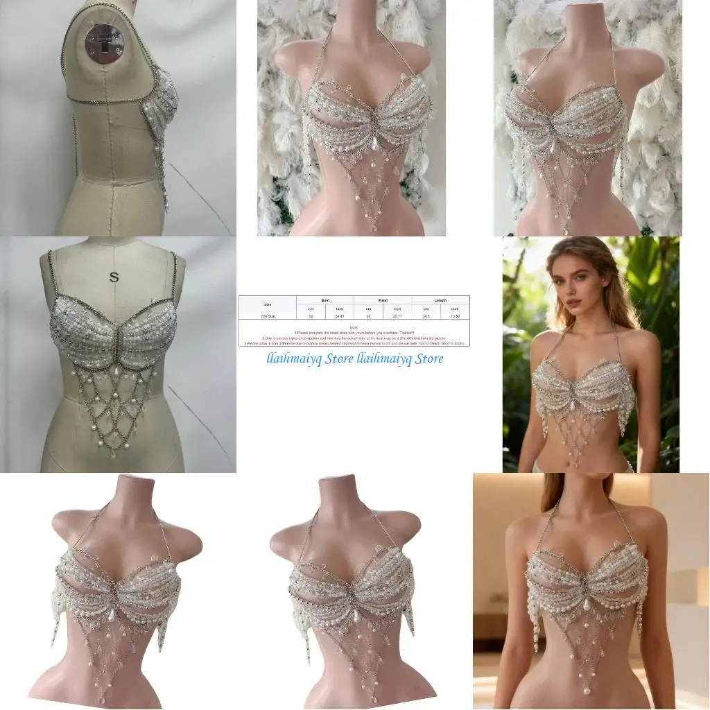 573B Chain Beach Body Chain Bra Beaded Chest Chain Body Accessories Jewelry
573B Chain Beach Body Chain Bra Beaded Chest Chain Body Accessories Jewelry