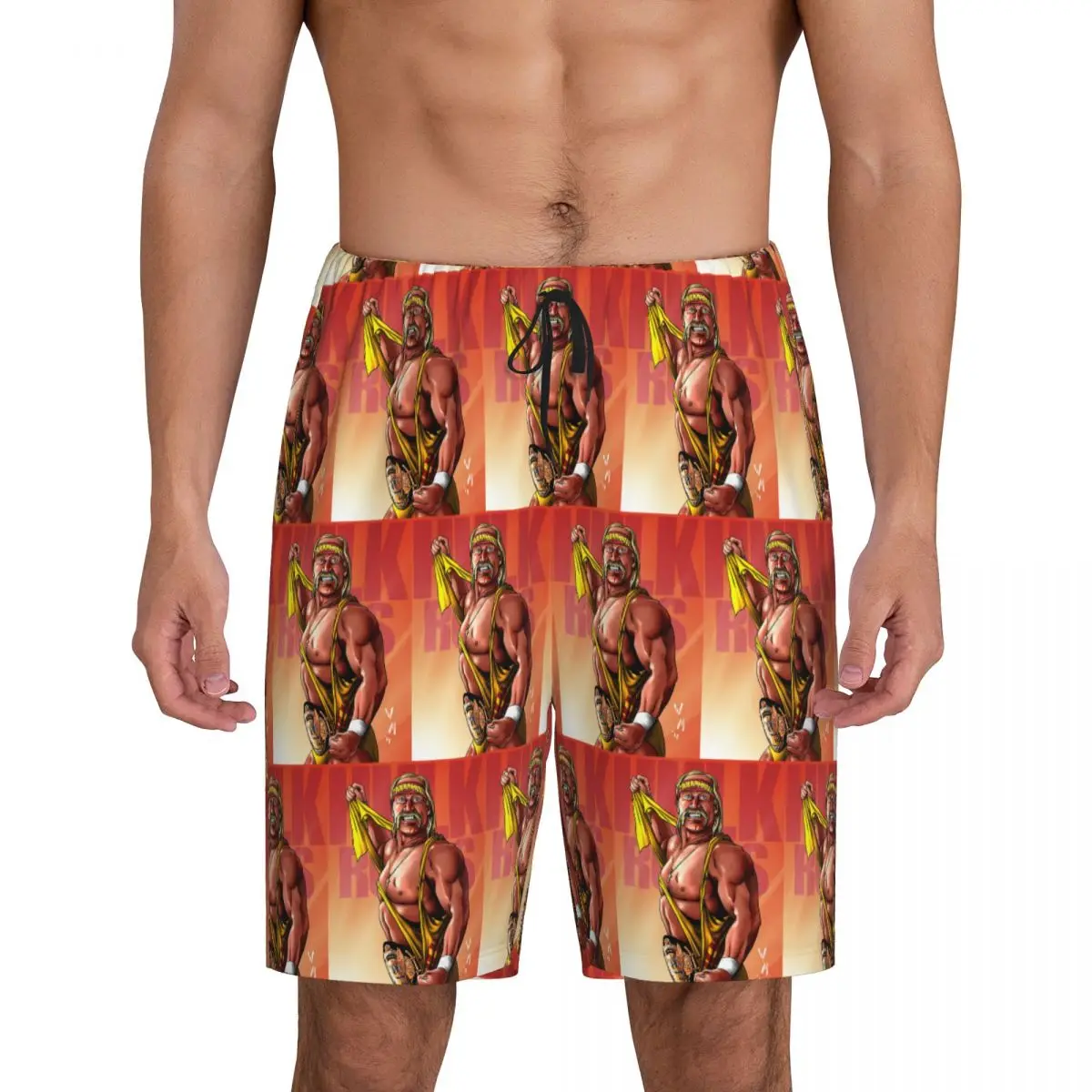 Мужские короткие пижамные штаны Custom Hulk Hogan Hulkamania, шорты для сна и отдыха, пижамные штаны
Мужские короткие пижамные штаны Custom Hulk Hogan Hulkamania, шорты для сна и отдыха, пижамные штаны