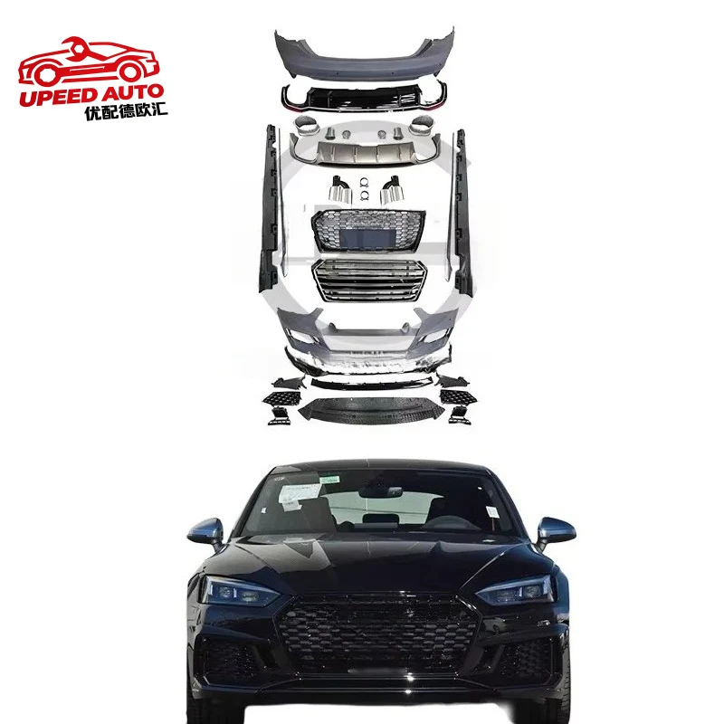 Suitable for STLF Wholesale Body Kit Audis A5 2017+ Upgrade to RS5 Front Rear Bumper Side Skirt Car Grill Diffuser Tips
Suitable for STLF Wholesale Body Kit Audis A5 2017+ Upgrade to RS5 Front Rear Bumper Side Skirt Car Grill Diffuser Tips