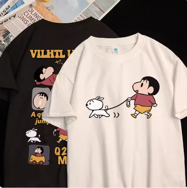 2026 Summer Comic Form Crayon Shin-chan Image 100% Cotton Printed Oversize Casual T-shirt Adult Children Parent-child Top y2k.
2026 Summer Comic Form Crayon Shin-chan Image 100% Cotton Printed Oversize Casual T-shirt Adult Children Parent-child Top y2k.