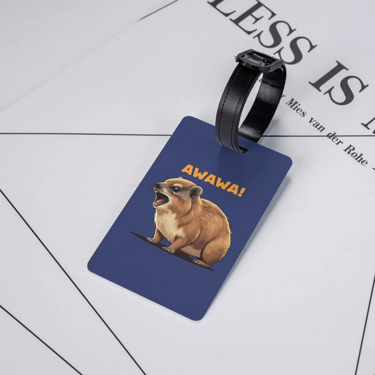 Rock Hyrax Lover Awawa Groundhog Dassi Luggage Tags Suitcase Travel Baggage Boarding Tag Label Holder ID Name Address
Rock Hyrax Lover Awawa Groundhog Dassi Luggage Tags Suitcase Travel Baggage Boarding Tag Label Holder ID Name Address