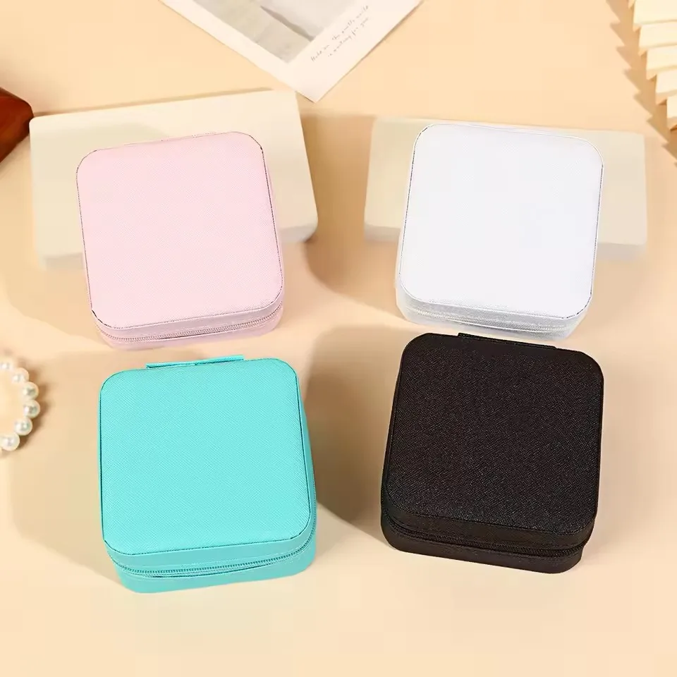 Mini fashion travel showcase zipper jewelry storage box, multi-functional necklace bracelet, earrings ring storage, portable
Mini fashion travel showcase zipper jewelry storage box, multi-functional necklace bracelet, earrings ring storage, portable