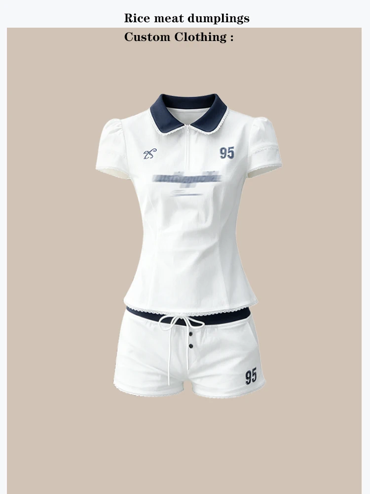 Summer Sport Style Printed Bubble Sleeve Shirt And Shorts Women's Two-Piece Set High Waist Flattering Korean Trend Fashion
Summer Sport Style Printed Bubble Sleeve Shirt And Shorts Women's Two-Piece Set High Waist Flattering Korean Trend Fashion