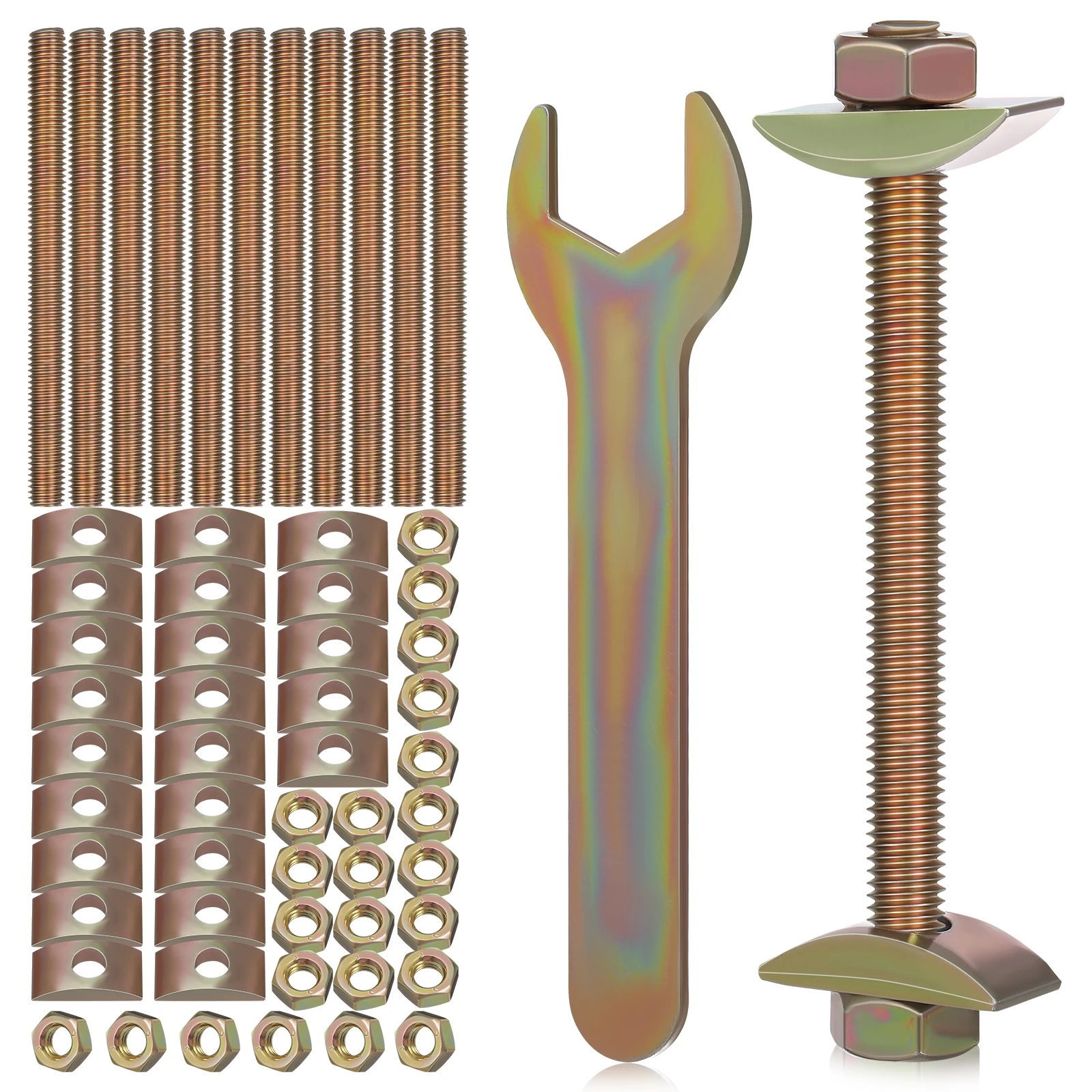 12 Sets M8x100mm Iron Furniture Connector Bolts Countertop Joint Connectors Table Top Fasteners Hardware Parts
12 Sets M8x100mm Iron Furniture Connector Bolts Countertop Joint Connectors Table Top Fasteners Hardware Parts