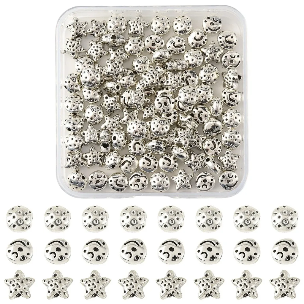 90Pcs Mixed Alloy Beads, DIY Jewelry Accessories for Bracelets and Necklaces
90Pcs Mixed Alloy Beads, DIY Jewelry Accessories for Bracelets and Necklaces