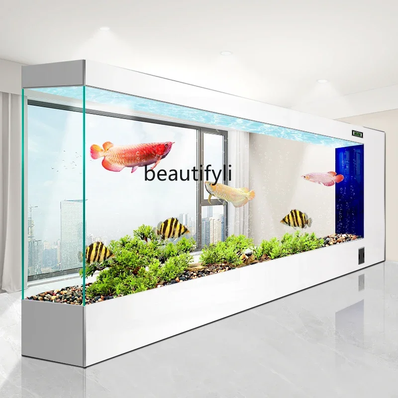 cqyNew fish tank living room ultra-white glass medium and large integrated water-free screen aquarium
cqyNew fish tank living room ultra-white glass medium and large integrated water-free screen aquarium