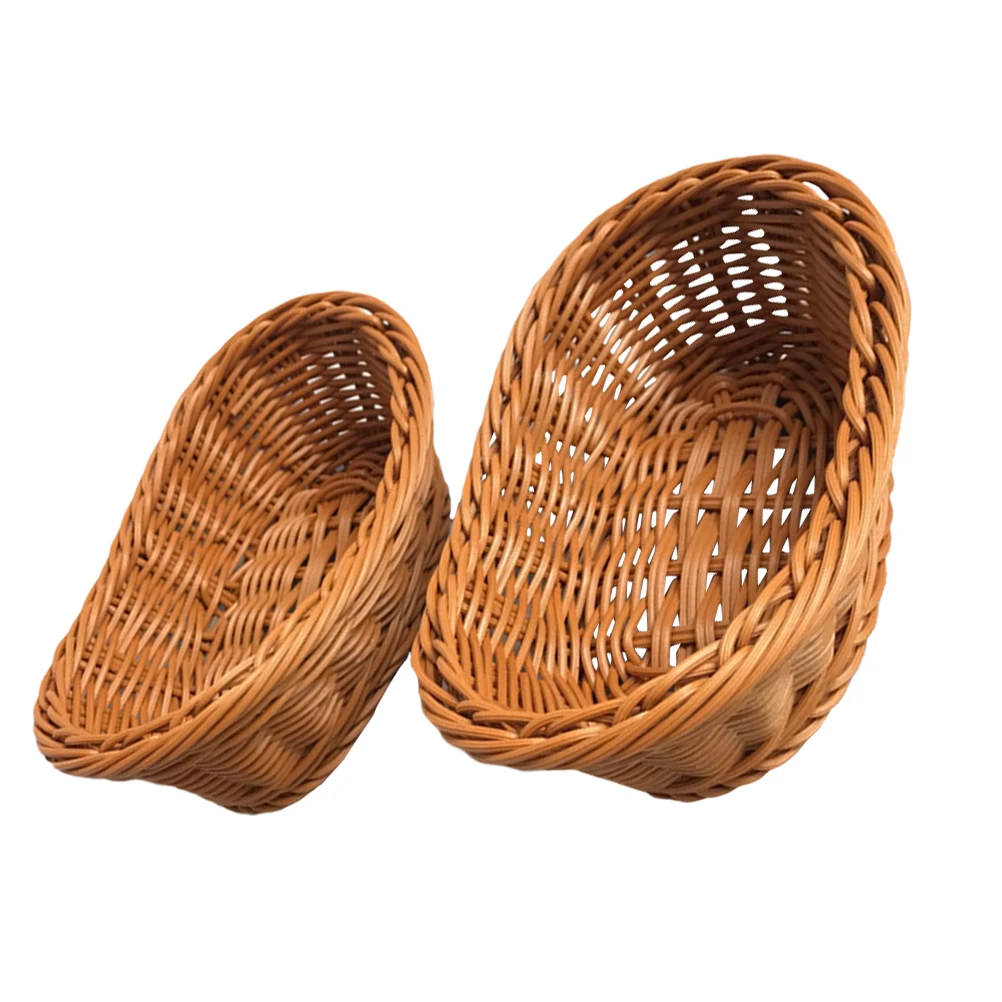 2 Pcs Woven Fruit Basket Fruit Basket Kitchen Container Reusable Imitation Rattan Woven Baskets Baskets Clean
2 Pcs Woven Fruit Basket Fruit Basket Kitchen Container Reusable Imitation Rattan Woven Baskets Baskets Clean