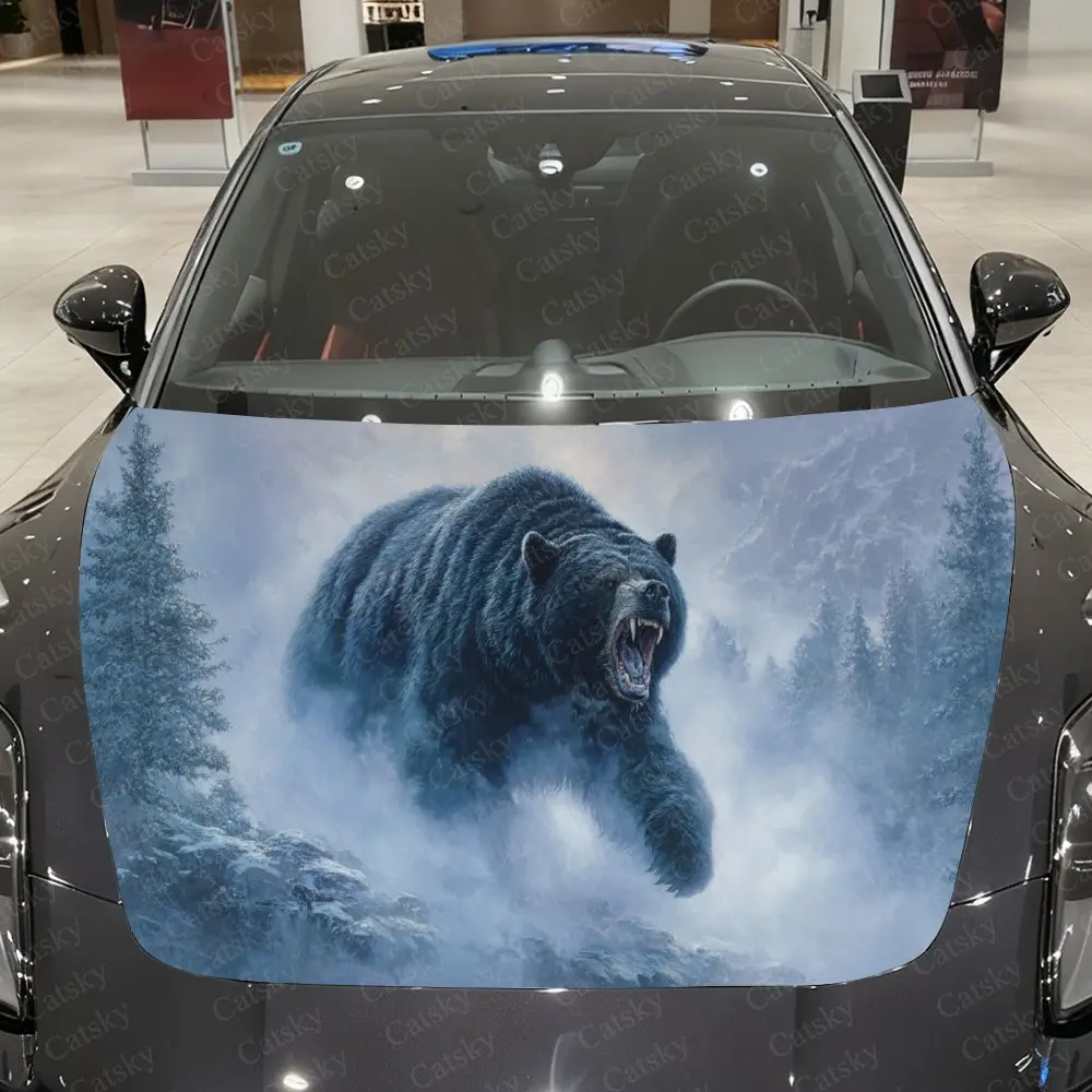 Wilderness Overlord Grizzly Bear Car Vinyl Wrap, PVC Waterproof Car Hood Sticker, Self-Adhesive Scratch-Resistant Stickers
Wilderness Overlord Grizzly Bear Car Vinyl Wrap, PVC Waterproof Car Hood Sticker, Self-Adhesive Scratch-Resistant Stickers