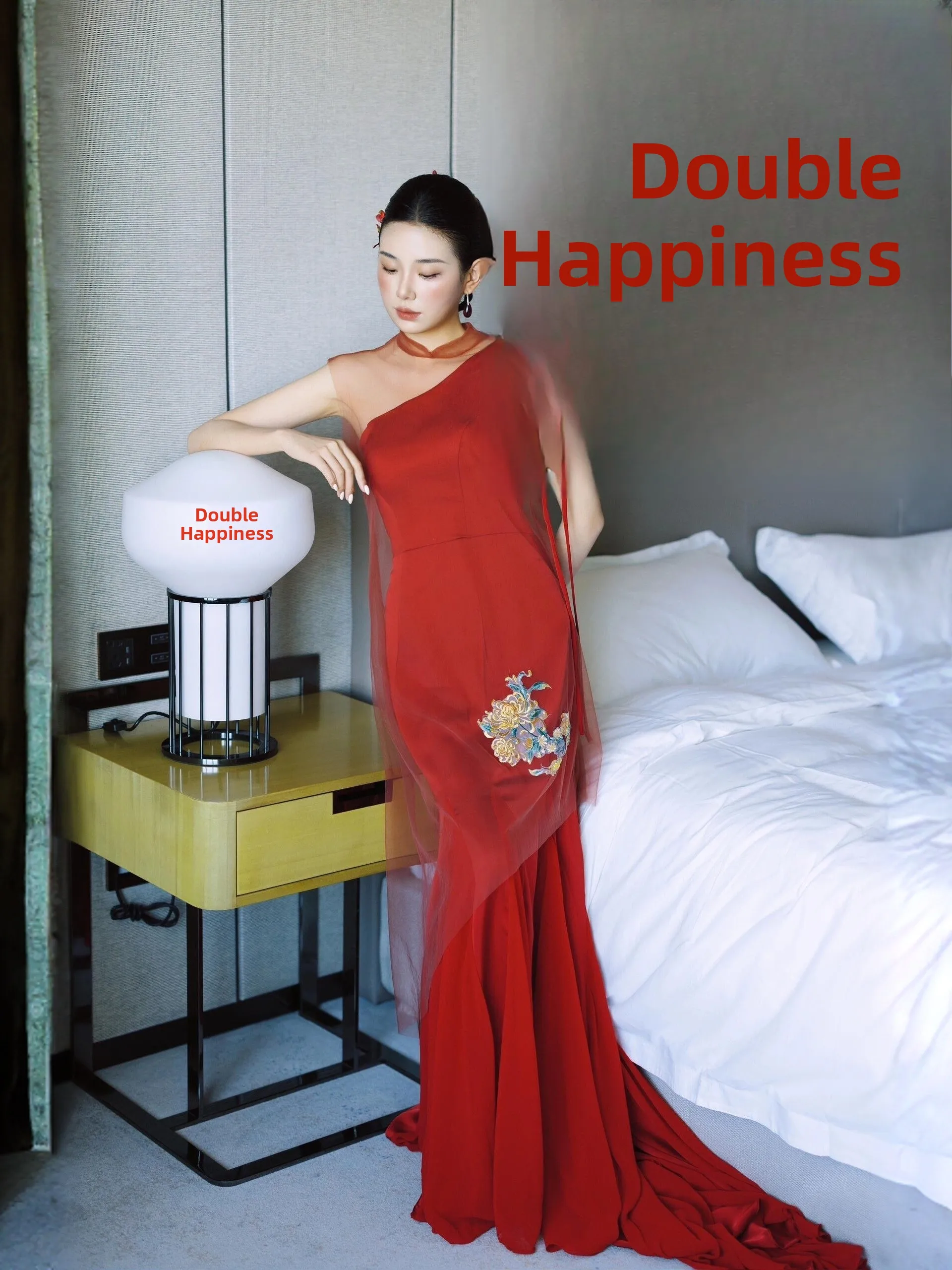 Red Chinese Style Wedding Morning Robe Engagement Dinner Dress High Waist Fish Tail Grooming Ceremony Dress for Bride
Red Chinese Style Wedding Morning Robe Engagement Dinner Dress High Waist Fish Tail Grooming Ceremony Dress for Bride