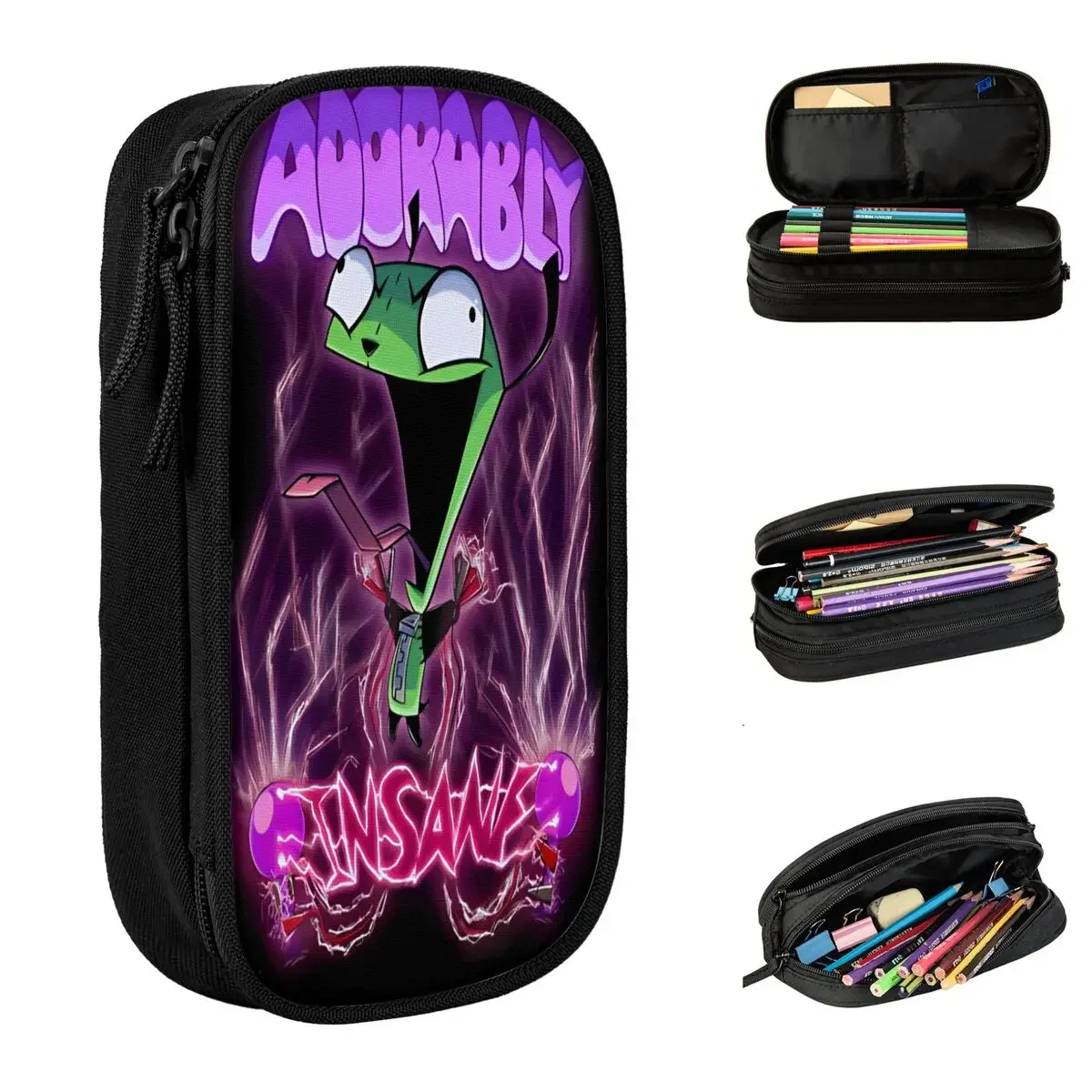 Adorably Insane Invader Zim Pencil Cases Cartoon Pencilcases Pen Box for Student Large Storage Bag Students School Stationery
Adorably Insane Invader Zim Pencil Cases Cartoon Pencilcases Pen Box for Student Large Storage Bag Students School Stationery