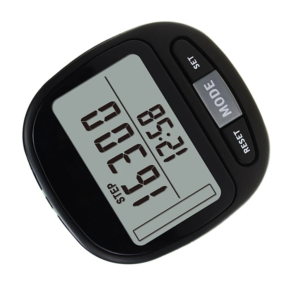 Black Lcd Large Screen Step Counter 3D Pedometer Memory Calorie Distance Fitness Tracker Clip On Portable Sports Pedometers
Black Lcd Large Screen Step Counter 3D Pedometer Memory Calorie Distance Fitness Tracker Clip On Portable Sports Pedometers