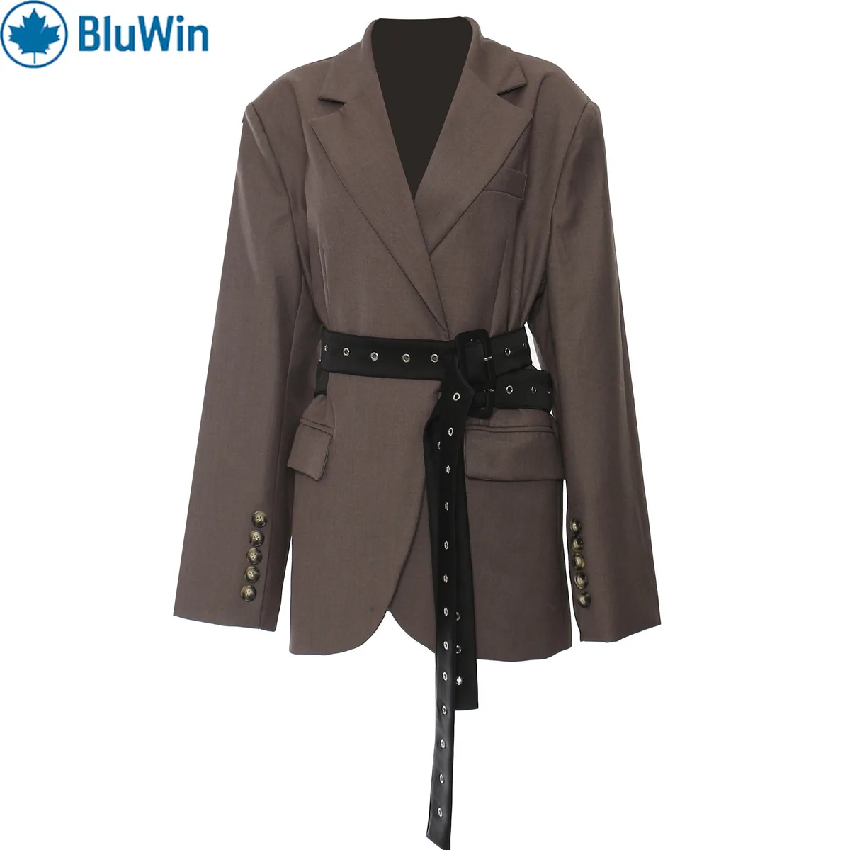 URBANCHIC 3-цветный деконструированный пиджак с двойными ремнями — массивный пиджак с тяжелой прокладкой и закрытыми пуговицами
URBANCHIC 3-цветный деконструированный пиджак с двойными ремнями — массивный пиджак с тяжелой прокладкой и закрытыми пуговицами