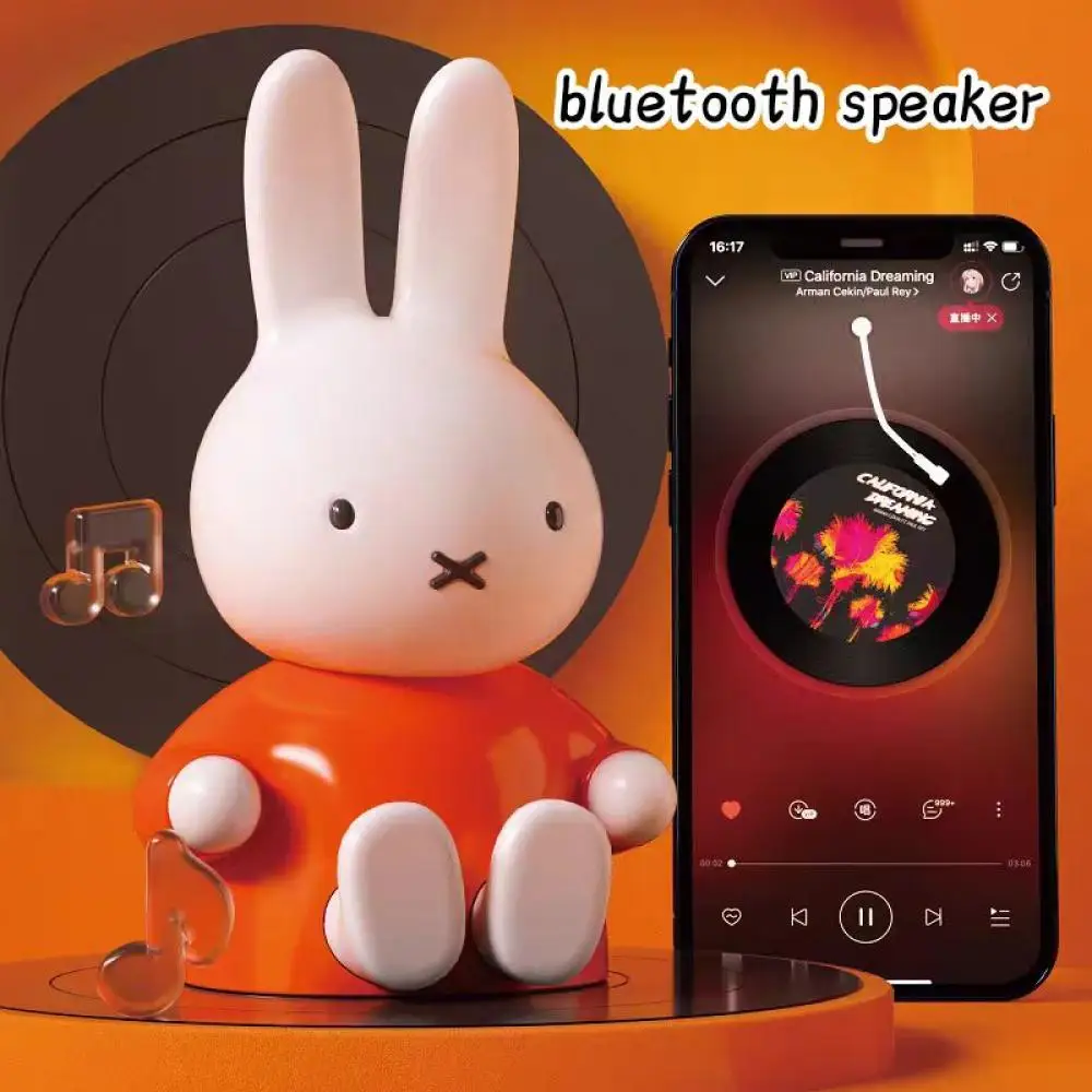 Miffy Bluetooth Speaker Portable Wireless Mini Speaker Long lasting Battery Life Clear Sound Quality Suitable Parties Picnics
Miffy Bluetooth Speaker Portable Wireless Mini Speaker Long lasting Battery Life Clear Sound Quality Suitable Parties Picnics