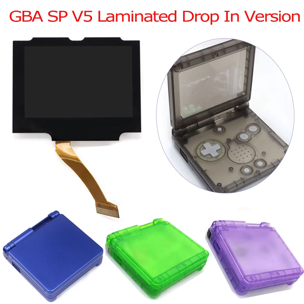 HISPEEDIDO V5 Pre-Laminated IPS LCD Screen For GBA SP Real Drop in Replacement Kits With Housing Shell Easy to Install
HISPEEDIDO V5 Pre-Laminated IPS LCD Screen For GBA SP Real Drop in Replacement Kits With Housing Shell Easy to Install