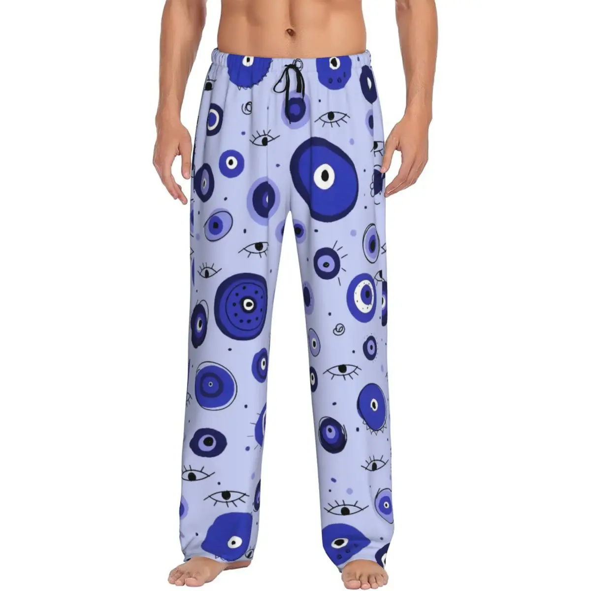 Custom Print Nazar Evil Eye Pajama Pants for Men Symbol Amulet Sleep Sleepwear Bottoms with Pockets
Custom Print Nazar Evil Eye Pajama Pants for Men Symbol Amulet Sleep Sleepwear Bottoms with Pockets