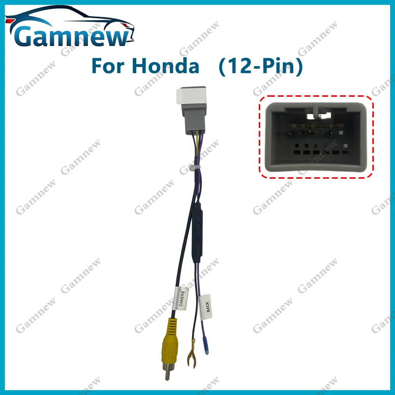 Gamnew Auto 12-pin Reverse Camera Output Video Adapter Wiring Cable For Honda Original Factory Car Camera Video Output
Gamnew Auto 12-pin Reverse Camera Output Video Adapter Wiring Cable For Honda Original Factory Car Camera Video Output