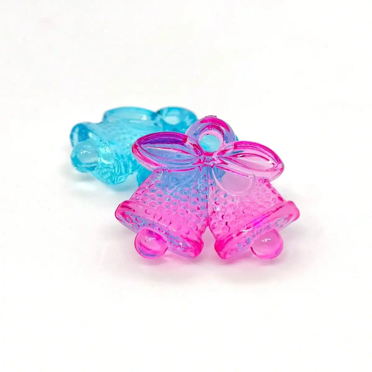 10pcs acrylic transparent color cartoon bell hanging hole beads make DIY mobile phone chain key chain accessories
10pcs acrylic transparent color cartoon bell hanging hole beads make DIY mobile phone chain key chain accessories