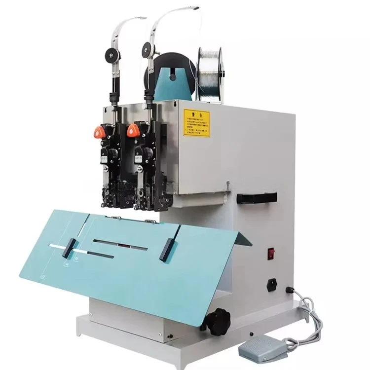 Hot Sale Double Heads Saddle and Flat Wire Stitching Machine Book Binding Machine
Hot Sale Double Heads Saddle and Flat Wire Stitching Machine Book Binding Machine