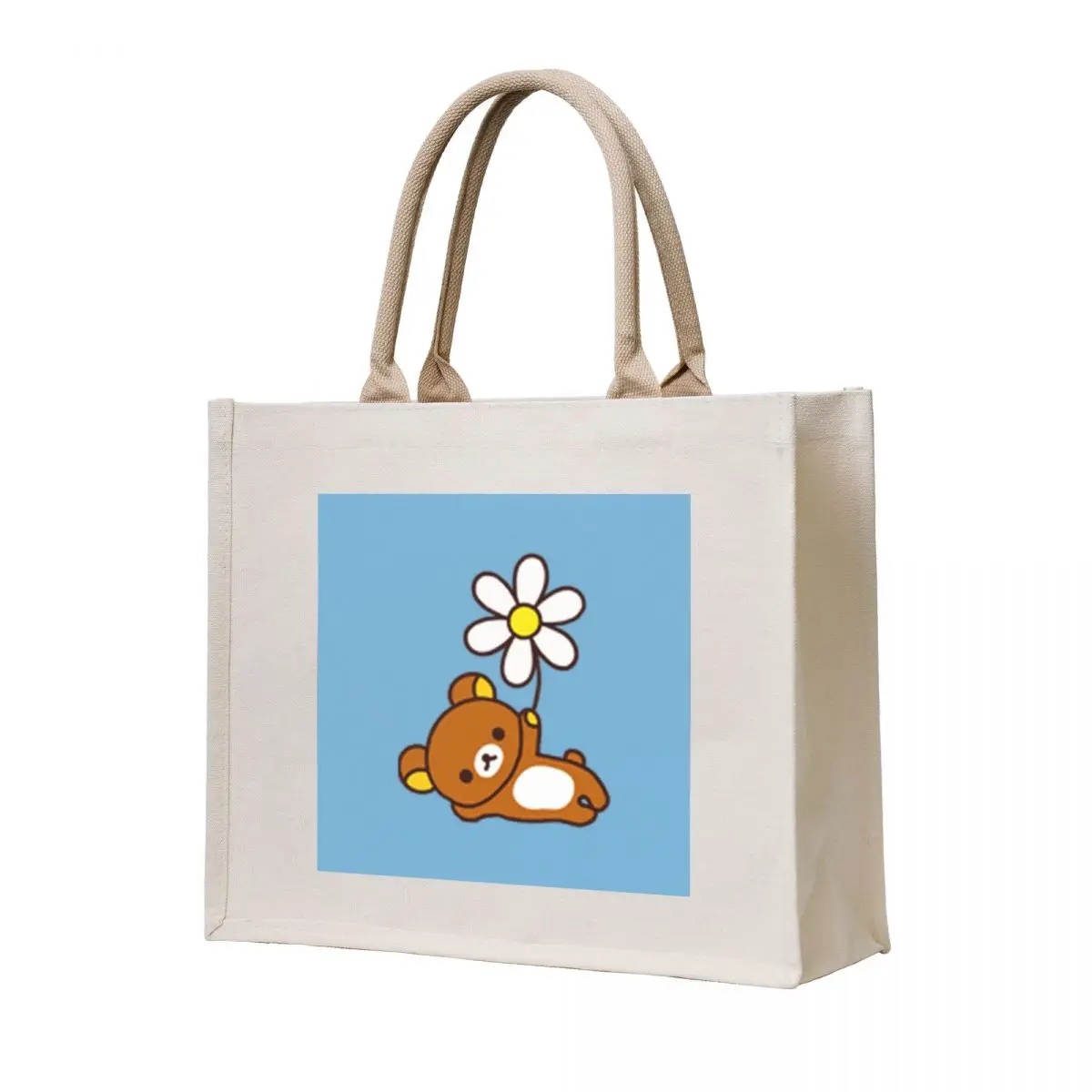 Brown Bear Rilakkuma With Daisy Flower Tote Bag canvas tote Custom bag reusable shopping bag
Brown Bear Rilakkuma With Daisy Flower Tote Bag canvas tote Custom bag reusable shopping bag
