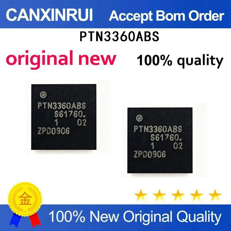 (5 Pieces) New stock PTN3360ABS PTN3360BBS QFN
(5 Pieces) New stock PTN3360ABS PTN3360BBS QFN