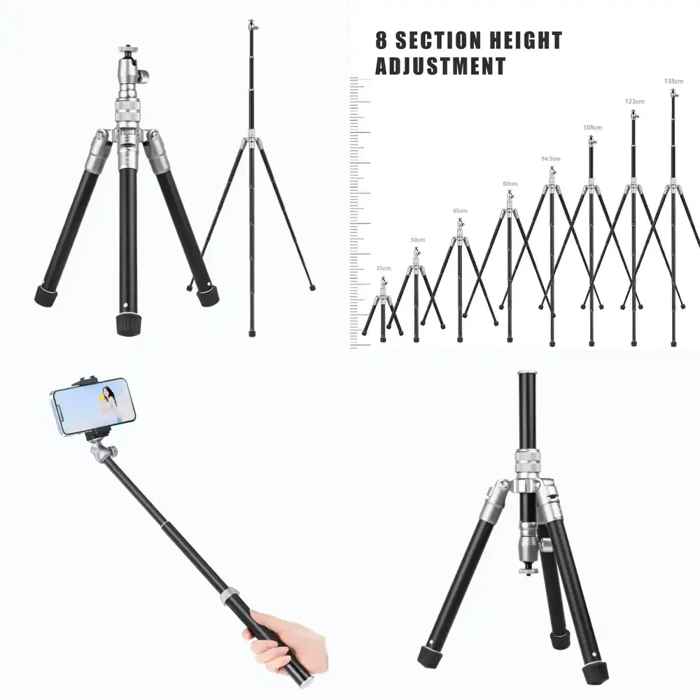 CatTail AT-1 Professional Portable 8-Section Aluminum Alloy Multifunctional Tripod Detachable Monopod On-the-Go Photography
CatTail AT-1 Professional Portable 8-Section Aluminum Alloy Multifunctional Tripod Detachable Monopod On-the-Go Photography