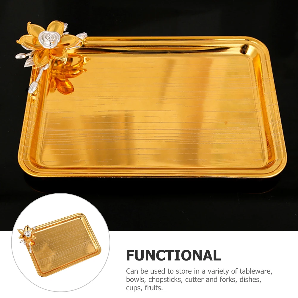 Metal Rectangular Serving Decorative Food Storage Plate Snacks Fruits Tea Party Household Aluminum Alloy Easy Clean
Metal Rectangular Serving Decorative Food Storage Plate Snacks Fruits Tea Party Household Aluminum Alloy Easy Clean