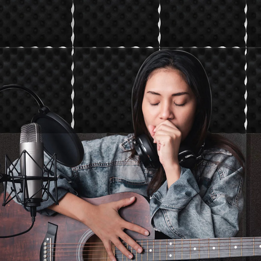 8Pcs Acoustic Panels Soundproof Wall Insulation for Recording Studio Piano Room Sound Absorbing Dampening Blocks
8Pcs Acoustic Panels Soundproof Wall Insulation for Recording Studio Piano Room Sound Absorbing Dampening Blocks