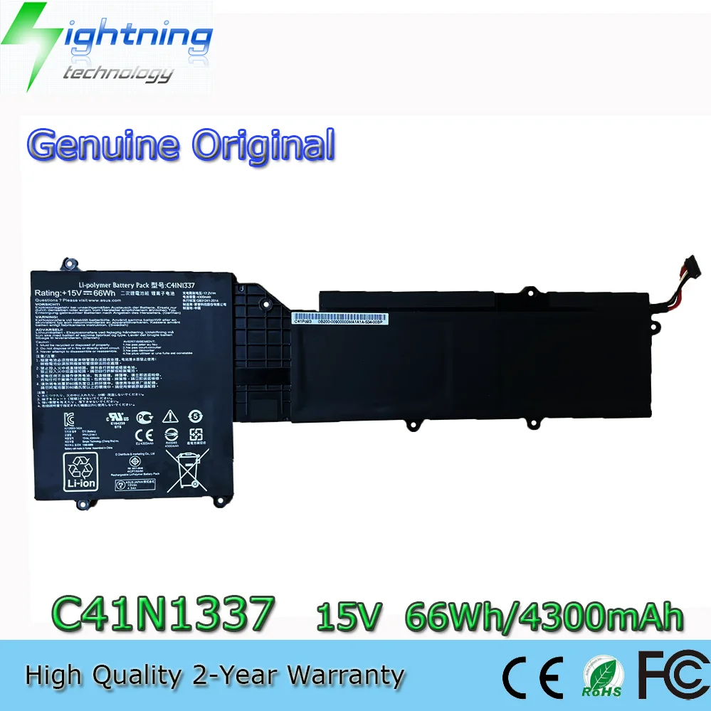 C41N1337 Notebook Battery for Asus Portable AiO 19.5-inch PT2001 PT2002 PT2002-C1 0B200-00900000 4ICP7/55/90
C41N1337 Notebook Battery for Asus Portable AiO 19.5-inch PT2001 PT2002 PT2002-C1 0B200-00900000 4ICP7/55/90