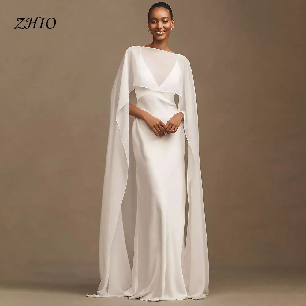 ZHIO Vintage Dress Shawl Wedding Dresses for Women Party Wedding Gown Simple Straps Formal Dress Prom Dresses Customized
ZHIO Vintage Dress Shawl Wedding Dresses for Women Party Wedding Gown Simple Straps Formal Dress Prom Dresses Customized