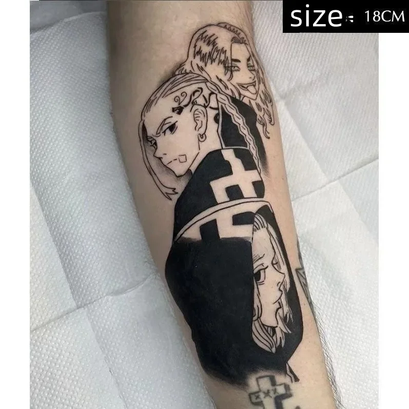 Tokyo Revengers Anime Temporary Tattoos Cartoon Black Transfer Tattoo Arm Body Art Waterproof Fake Tatoo Sticker for Woman Men
Tokyo Revengers Anime Temporary Tattoos Cartoon Black Transfer Tattoo Arm Body Art Waterproof Fake Tatoo Sticker for Woman Men