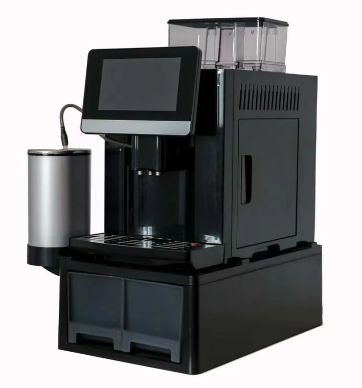 New Style Commercial Full-Automatic Coffee Machine Bean to Cup Coffee Makers with 7'' Touch Screen and Milk tank
New Style Commercial Full-Automatic Coffee Machine Bean to Cup Coffee Makers with 7'' Touch Screen and Milk tank