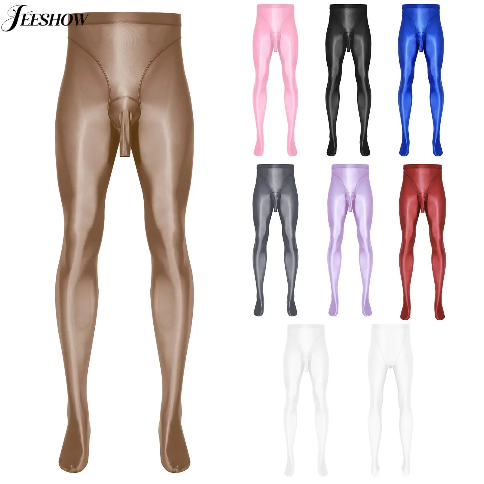 Mens Solid Color Glossy Open Crotch Pantyhose High Waist Tummy Control Sheath Bulge Pouch Tights Stretch Footed Legging Clubwear
Mens Solid Color Glossy Open Crotch Pantyhose High Waist Tummy Control Sheath Bulge Pouch Tights Stretch Footed Legging Clubwear