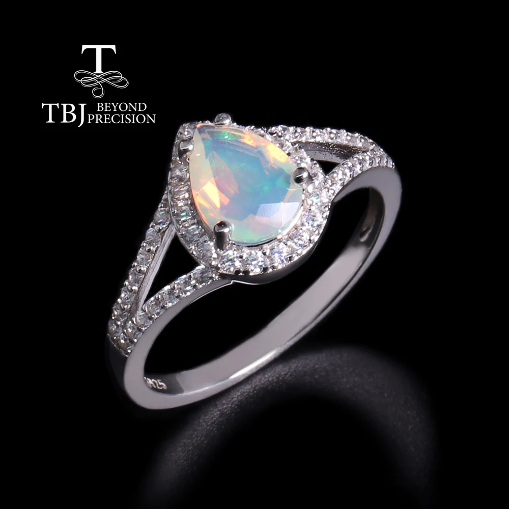 925 Sterling silver small ring with natural ethiopia opal pear 6*8mm gemstones fine jewelry for women daily wear nice gift
925 Sterling silver small ring with natural ethiopia opal pear 6*8mm gemstones fine jewelry for women daily wear nice gift