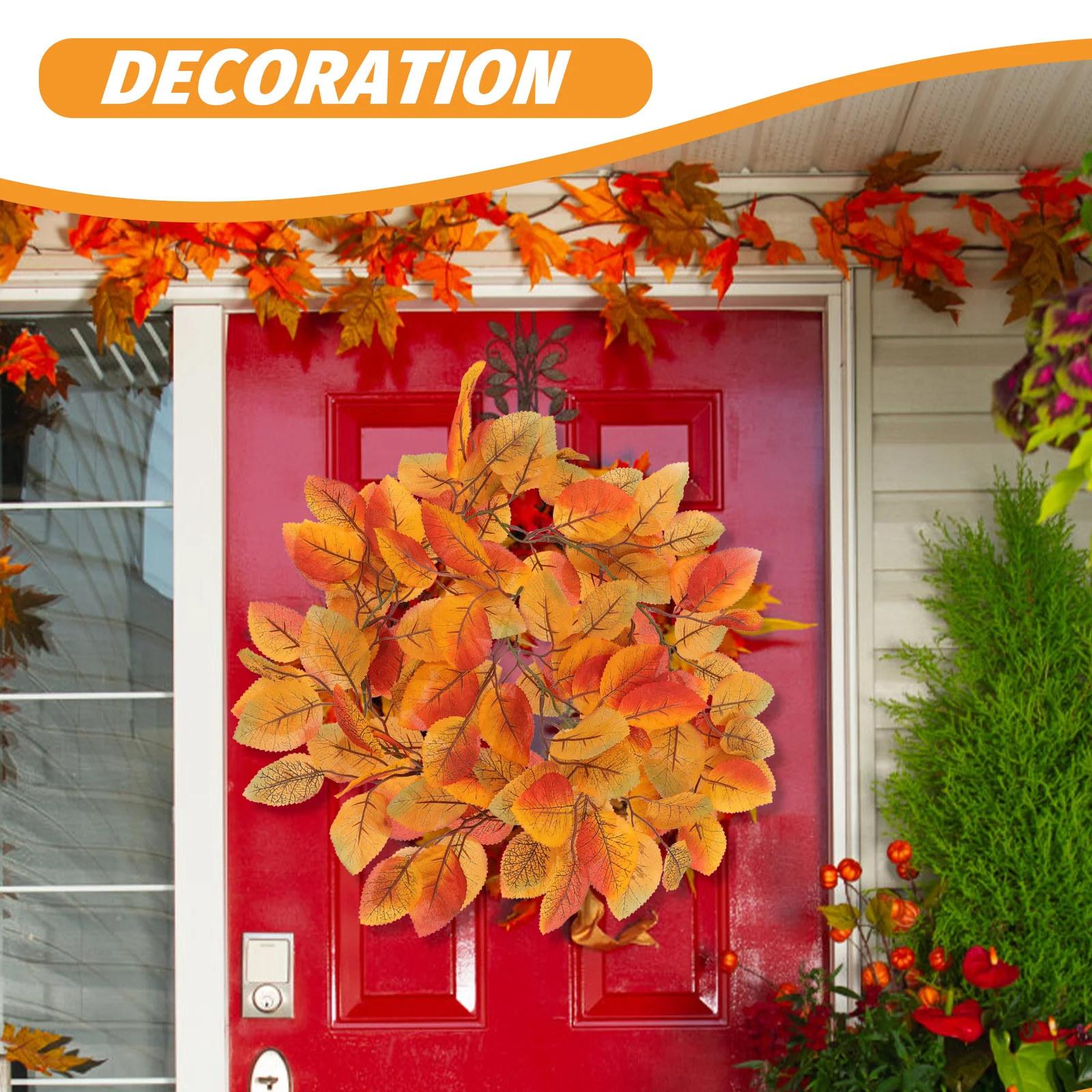 Fall Leaves Garland Magnolia Leaf Rattan Hanging Decoration Artificial Leaf Vine Festival Party Home Thanksgiving Xmas
Fall Leaves Garland Magnolia Leaf Rattan Hanging Decoration Artificial Leaf Vine Festival Party Home Thanksgiving Xmas