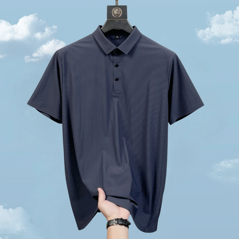 Men's Short Sleeve Solid Polo Shirt Breathable Comfortable and Elastic Top New Product Casual Business Style Antibacterial Polo
Men's Short Sleeve Solid Polo Shirt Breathable Comfortable and Elastic Top New Product Casual Business Style Antibacterial Polo